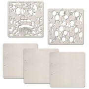Picture of Ciao Bella Album Binding Art Shaped & Carved Pages 5/Pkg Let's Party, 8.625"X8.625"