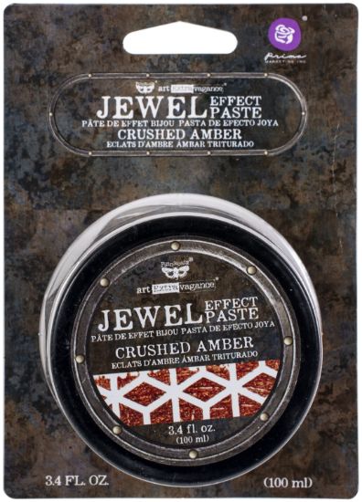 Picture of Finnabair Art Extravagance Jewel Texture Paste 100ml Jar Crushed Amber