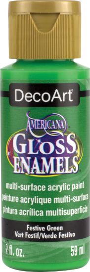 Picture of Americana Gloss Enamels Acrylic Paint 2oz Festive Green