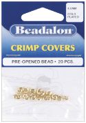 Picture of Gold-Plated Crimp Covers 4mm 20/Pkg