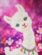 Picture of Diamond Dotz Diamond Embroidery Facet Art Kit 12.6"X16.5" Lulu Llama W/Frame
