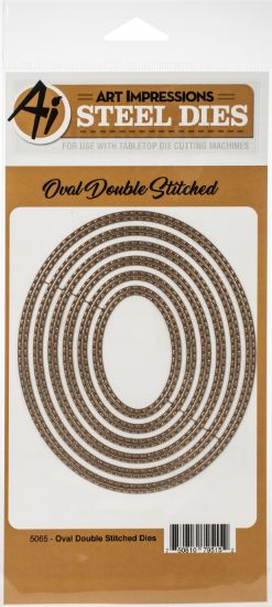 Picture of Art Impressions Die Oval Double Stiched