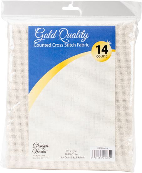 Picture of Design Works Gold Quality Aida 14 Count 60"X36" Oatmeal 