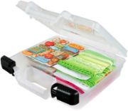 Picture of ArtBin Quick View Deep Base Carrying Case 10.25"X3.25"X9.625" Translucent