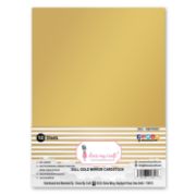 Picture of Dress My Craft Extra Smooth Cardstock 8.25"X11.75" 10/Pkg-Dull Gold Mirror