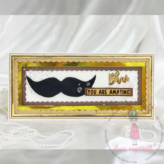 Picture of Dress My Craft Extra Smooth Cardstock 8.25"X11.75" 10/Pkg-Dull Gold Mirror