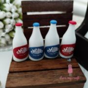 Picture of Dress My Craft Miniature 4/Pkg-Milk Bottles