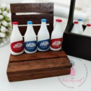 Picture of Dress My Craft Miniature 4/Pkg-Milk Bottles