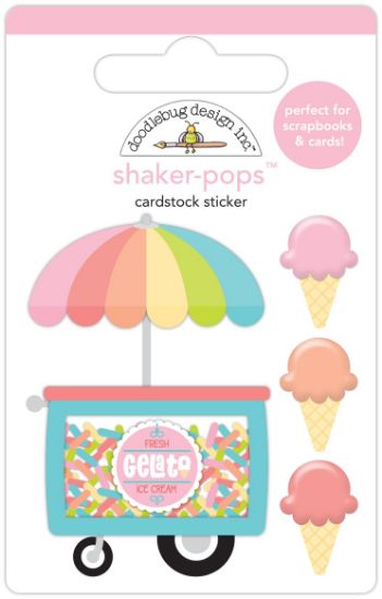 Picture of Doodlebug Shaker-Pops 3D Stickers-Gel-Lot-O' Flavors