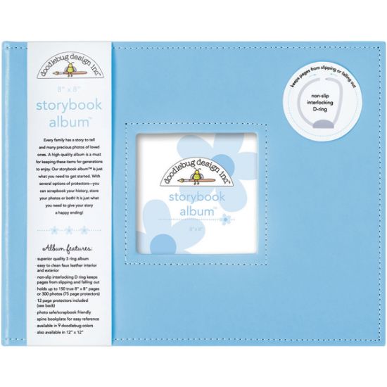 Picture of Doodlebug Storybook Album 8"X8" Bubble Blue