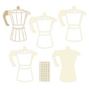 Picture of Coffee Break Light Chipboard Shaker Base 6"X8"-Coffee Maker