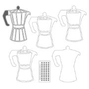 Picture of Coffee Break Light Chipboard Shaker Base 6"X8"-Coffee Maker