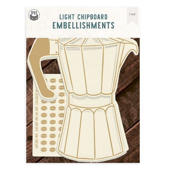 Picture of Coffee Break Light Chipboard Shaker Base 6"X8"-Coffee Maker