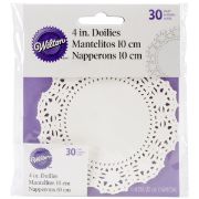 Picture of Greaseproof Doilies 4" Round White 30/Pkg