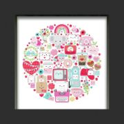 Picture of Doodlebug Design Shadow Box Kit 6/Pkg-Lots Of Love