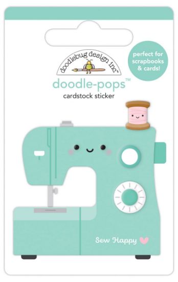 Picture of Doodlebug Doodle-Pops 3D Stickers-Sew Happy