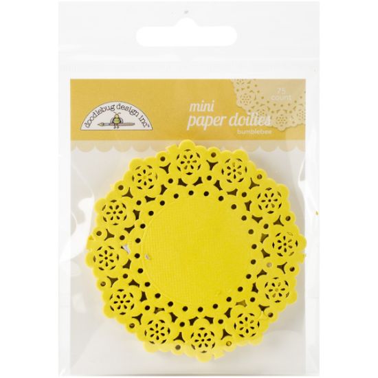 Picture of Doodlebug Mini Doilies 3" 75/Pkg Bumblebee