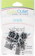Picture of Eyelet Outlet Shape Brads 12/Pkg Movie