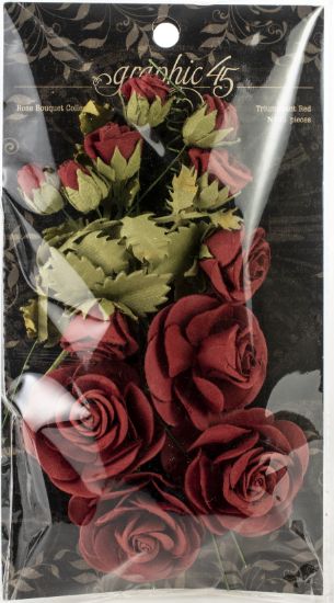 Picture of Graphic 45 Staples Rose Bouquet Collection 15/Pkg Triumphant Red