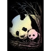 Picture of Holographic Foil Engraving Art Mini Kit 5"X7" Bamboo Panda