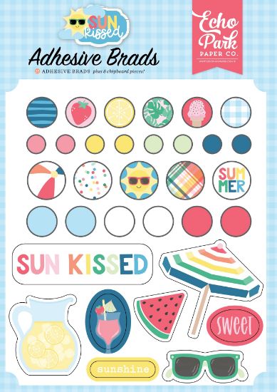 Picture of Echo Park Decorative Brads-Sun Kissed