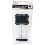 Picture of Chalkboard Table Sign 2.6"X1.8" Bracket With White