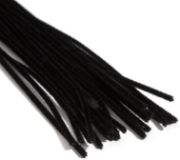 Picture of Chenille Stems 3mmx12" 25/Pkg Black