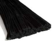 Picture of Chenille Stems 6mmx12" 100/Pkg Black