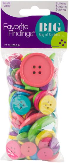 Picture of Favorite Findings Big Bag Of Buttons Carnival 3.5oz