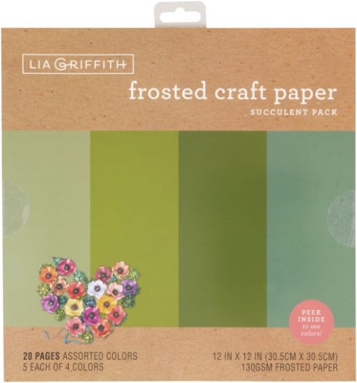 Picture of Frosted Craft Tissue Paper 12"X12" 20/Pkg Succulent-Greens