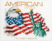 Picture of Dimensions Counted Cross Stitch Kit 10"X8"-American Patriot (14 Count)