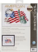 Picture of Dimensions Counted Cross Stitch Kit 10"X8"-American Patriot (14 Count)
