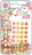 Picture of Craft Consortium Adhesive Enamel Flowers 42/Pkg-Let Spring Begin
