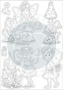Picture of Craft Consortium Clear Stamps-Fairy Wishes; Flowers
