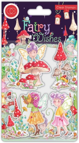 Picture of Craft Consortium Clear Stamps-Fairy Wishes; Flowers