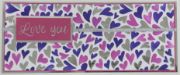 Picture of Crafter's Workshop Layered Card Stencil 8.5"X11"-Slimline Layered Groovy Hearts