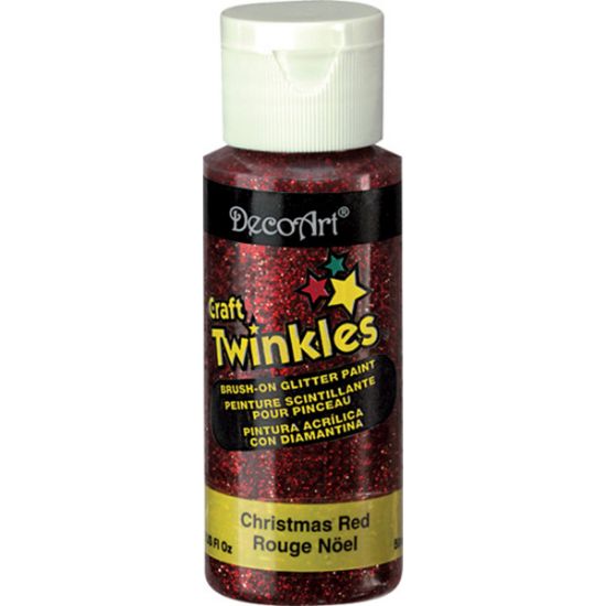 Picture of Craft Twinkles Glitter Paint 2oz Christmas Red