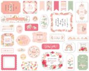 Picture of Echo Park Cardstock Ephemera 33/Pkg Icons, Welcome Baby Girl