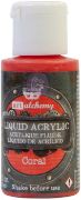 Picture of Finnabair Art Alchemy Liquid Acrylic Paint 1 Fluid Ounce Coral