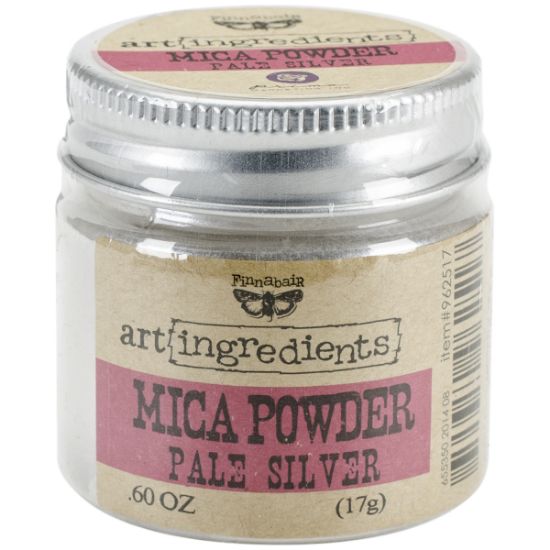 Picture of Finnabair Art Ingredients Mica Powder .6oz Silver