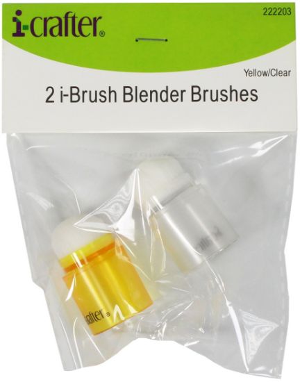 Picture of i-crafter i-Brush Blender Brushes 2/Pkg-Yellow/Clear