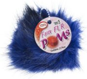 Picture of Faux Fur Pom With Loop Royal