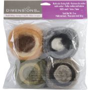 Picture of Feltworks Roving Rolls 2oz 4/Pkg Earth Tone