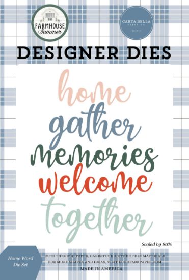 Picture of Carte Bella Dies-Home Word