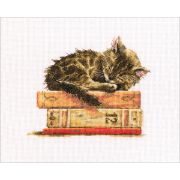 Picture of Cat's Dream Counted Cross Stitch Kit 7.75"X6.5" 14 Count