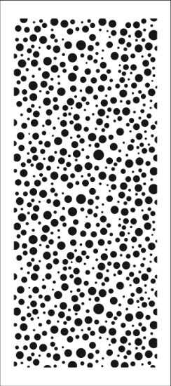 Picture of Crafter's Workshop Slimline Stencil 4"X9"-Random Bubbles
