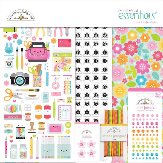 Picture of Doodlebug Essentials Page Kit 12"X12" Cute & Crafty