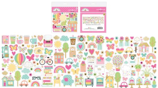 Picture of Doodlebug Odds & Ends Die-Cuts 6/Pkg-Hello Again