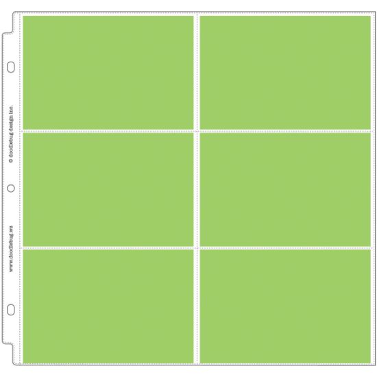 Picture of Doodlebug Page Protectors 12"X12" 12/Pkg (6) 6"X4" Pockets