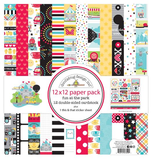 Picture of Doodlebug Double-Sided Paper Pack 12"X12" 12/Pkg-Fun At The Park